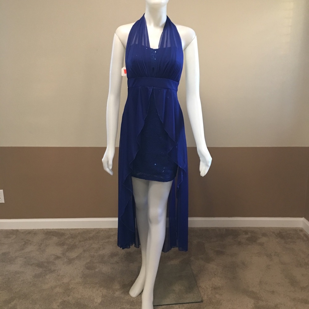 Royal Blue High-low Dress